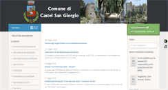 Desktop Screenshot of comune.castelsangiorgio.sa.it